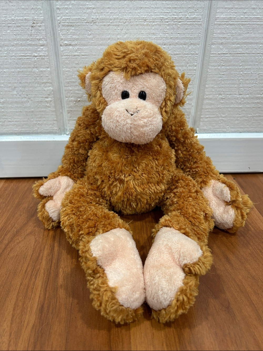 Ty Plush Brown and Cream Monkey Stuffed Animal